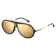 Carrera 1020/S Sunglasses CA1020S-0807-K1-6015 - Black Frame, Brown Gold Sp Lenses, Lens Diameter 60mm, Distance Between Lenses 15mm