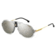 Carrera 1020/S Sunglasses CA1020S-0900-T4-6015 - Crystal Frame, Silver Mirror Lenses, Lens Diameter 60mm, Distance Between Lenses 15mm