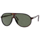 Carrera Champion/H/I/S Sunglasses CHAMPHIS-0XEN-79-6212 - Dark Havana Matte Frame, Gray Green Lenses, Lens Diameter 62mm, Distance Between Lenses 12mm