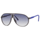 Carrera Champion/RUBBER/S Sunglasses CHAMPRUS-0D2N-08-6212 - Gray Frame, Dark Blue Gradient Lenses, Lens Diameter 62mm, Distance Between Lenses 12mm