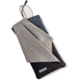 Carson Eyeglass Pouch w/Built-in Microfiber Cloth, Black/Grey, 6.7x7.6in, EC-10BKGY