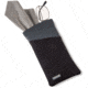 Carson Eyeglass Pouch w/Built-in Microfiber Cloth, Black/Grey, 6.7x7.6in, EC-10BKGY