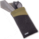 Carson Eyeglass Pouch w/Built-in Microfiber Cloth, Black/Olive, 6.7x7.6in, EC-10BKOL