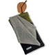 Carson Eyeglass Pouch w/Built-in Microfiber Cloth, Black/Olive, 6.7x7.6in, EC-10BKOL