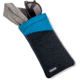 Carson Eyeglass Pouch w/Built-in Microfiber Cloth, Grey/Blue, 6.7x7.6in, EC-10GYBU