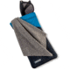 Carson Eyeglass Pouch w/Built-in Microfiber Cloth, Grey/Blue, 6.7x7.6in, EC-10GYBU