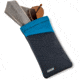 Carson Eyeglass Pouch w/Built-in Microfiber Cloth, Grey/Blue, 6.7x7.6in, EC-10GYBU