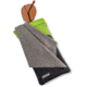 Carson Eyeglass Pouch w/Built-in Microfiber Cloth, Grey/Green, 6.7x7.6in, EC-10GYGR