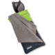 Carson Eyeglass Pouch w/Built-in Microfiber Cloth, Grey/Green, 6.7x7.6in, EC-10GYGR