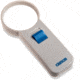 Carson Illuminated Handheld Magnifier, 5x Power, 2.5in Aspheric LED Lighted, Ivory/Blue, Small, SV-50