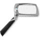 Carson LED Lighted Folding Rectangular Magnifier, 2.5x Power, Silver/Black, Small, MJ-30