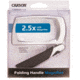 Carson LED Lighted Folding Rectangular Magnifier, 2.5x Power, Silver/Black, Small, MJ-30