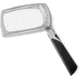 Carson LED Lighted Folding Rectangular Magnifier, 2.5x Power, Silver/Black, Small, MJ-30