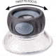 Carson LumiLoupe Plus 17.5x Focusing Stand Magnifier LO-15