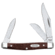 Case Stockman Synthetic Medium Stockman Sloped Bolster Folding Knife, Tru-Sharp Stainless, Clip Point/Sheepfoot/Pen, Brown, 00106