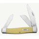 Case 3375 CV Yellow Synthetic Large Stockman,Clip, Sheepfoot and Spey Blades 00203