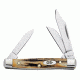 Case 5333 SS Burnt Stag Small Stockman  Clip, Sheepfoot and Pen BladesFolding Knife, Genuine Burnt Stag Handle, 2 5/8 00178