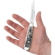 Case Air Force Trapper Folding Knife w/ Blade Etching, 4.13in Closed, Mirror Clip/Spey Blades, Natural Smooth Bone Handle, 32406