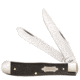 Case Black Canvas Laminate - Trapper Blade, 10254C SS w/Clip, 23137