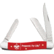 Case BSA Stockman Red Folding Knife, 3.63in Closed, Mirror Clip/Sheepsfoot/Spey Blades, Red Smooth synthetic Handle, 18062