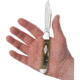 Case CopperLock Micarta Folding Knife, 3.63in Closed, Mirror Locking Clip Blade, Black/Green/Natural Canvas Micarta Handle, 23473