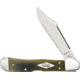 Case CopperLock Micarta Folding Knife, 3.63in Closed, Mirror Locking Clip Blade, Black/Green/Natural Canvas Micarta Handle, 23473