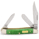 Case John Deere-Bright Green Bone Corn Cob Jig Medium Stockman 63087 SS In Gift Tin 15746