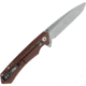 Case Kinzua Folding Knife, 4.75in Closed, S35VN, 3.75in Stonewash Tanto Blade, Brown Smooth Aluminum Handle, 64692