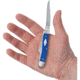 Case Md Stockman Blue G10 Folding Knife, 3.63in Closed, Satin Clip/Sheepsfoot/Spey Blades, Blue G10 Handle, 16752