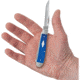 Case Mini Trapper Blue G10 Folding Knife, 3.5in Closed, Satin Clip/Spey Blades, Blue G10 Handle, 16751