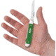 Case Mini Trapper Green Synthetic Folding Knife, 3.5in Closed, Mirror Clip/Spey Blades, Green Smooth Synthetic Handle, 53391