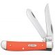 Case Smooth Orange Synthetic Handle Knife, Mini Trapper, 4207 SS, 80505