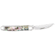Case Abalone Mini Copperhead Folding Knive, Surgical Steel Wharncliffe and Pen Blades, Abalone Handle, 3.125in Closed, 12013