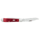 Case Copperhead Folding Knife, 3.88 in, Chrome Vanadium Steel, Dark Red Bone Peach Seed Jig Handle, 31953