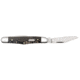 Case Half Whittler Folding Knife, 3.25 in, Tru-Sharp Surgical Steel, Black Sycamore Wood Smooth Handle, 25571