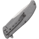Case Harley TecX Framelock Folding Knife, 3in Stonewash SS Blade, Black G10 Handle With Stonewash SS Back Handle, Pocket Clip, Black, 52197