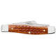 Case Medium Stockman Folding Knife, 3.25 in, Tru-Sharp Surgical Steel, Pocket Worn Corn Cob Jig Harvest Orange Bone Handle, 17003