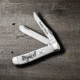 Case Mini Trapper Folding Knife Rejoice, 3.5 in, Tru-Sharp Surgical Steel, Embellished Smooth Natural Bone Handle, 60865