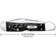 Case Rough Black Synthetic CopperLock Folding Knive, Surgical Steel Locking Wharncliffe Blade, Black Handle, 4.25in Closed, 18233