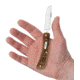 Case Sod Buster Jr Folding Knife, 3.63 in, Chrome Vanadium Steel, Amber Bone Peach Seed Jig Handle, 30092