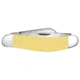 Case Sowbelly Folding Knife, 3.88 in, Chrome Vanadium Steel, Yellow Synthetic Handle, 30118