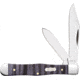 Case Swell Center Jack Purple Maple Folding Knife, 3in Closed, Mirror Clip/Pen Blades, Purple Curly Maple Handle, 80543