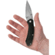 Case Westline Linerlock Folding Knife, 4.5in Closed, 3.5in, S35VN, Stonewash Drop Doint Blade, Black Stonewash Aluminum Handle, 36550