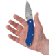 Case Westline Linerlock Folding Knife, 4.5in Closed, 3.5in, S35VN, Stonewash Drop Doint Blade, Blue Anodized Aluminum Handle, 36552