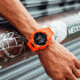 Casio G-Shock Mens Digital Movement Watch, 52 mm Case Diameter, Resin, Red, Bio-based Resin, GD-010-4CR