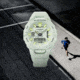 Casio G-Shock Mens Move Analog-Digital Watch w/Bluetooth Connect/Step Tracker, 49 mm Case Diameter, Resin, White, Bio-based Resin, GBA-950-7ACR