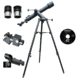 Cassini Day/Nite 720mm X 80mm Astro-Terrestrial Refractor Telescope, Charcoal C-72080TR