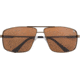 Caterpillar Shale Sunglasses,Matte Brown Frame,Solid Brown Lens, SHALE 003P