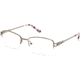 Catherine Deneuve CD0421 Progressive Prescription Eyeglasses - Shiny Light Nickeltin Frame, Shiny Light Nickeltin Lenses, 52 mm Lens Diameter CD042152010