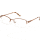 Catherine Deneuve CD0421 Progressive Prescription Eyeglasses - Shiny Light Brown Frame, Shiny Light Brown Lenses, 52 mm Lens Diameter CD042152045